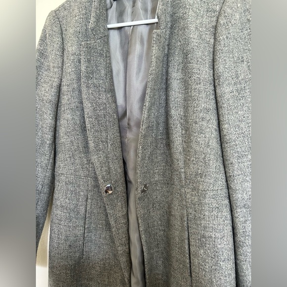 Zara Women's Wool Gray Coat - Picture 6 of 11